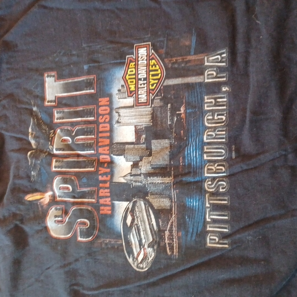 Spirit Harley-Davidson Pittsburgh XL tee shirt black 2004